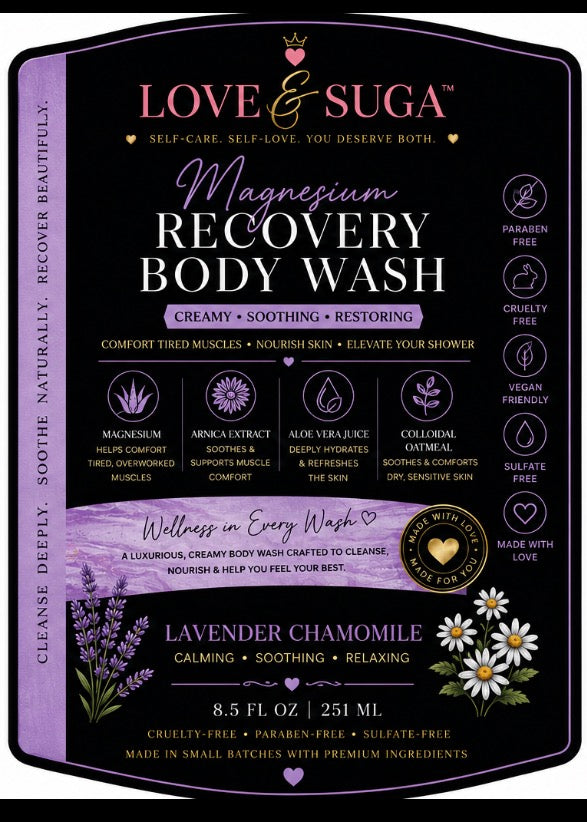 Lavender Chamomile Magnesium Recovery Body Wash