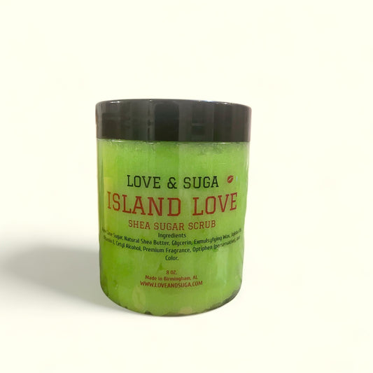 Shea Sugar Scrub Island Love