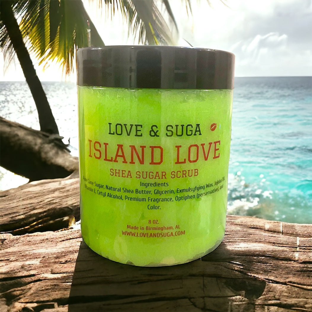 Shea Sugar Scrub Island Love