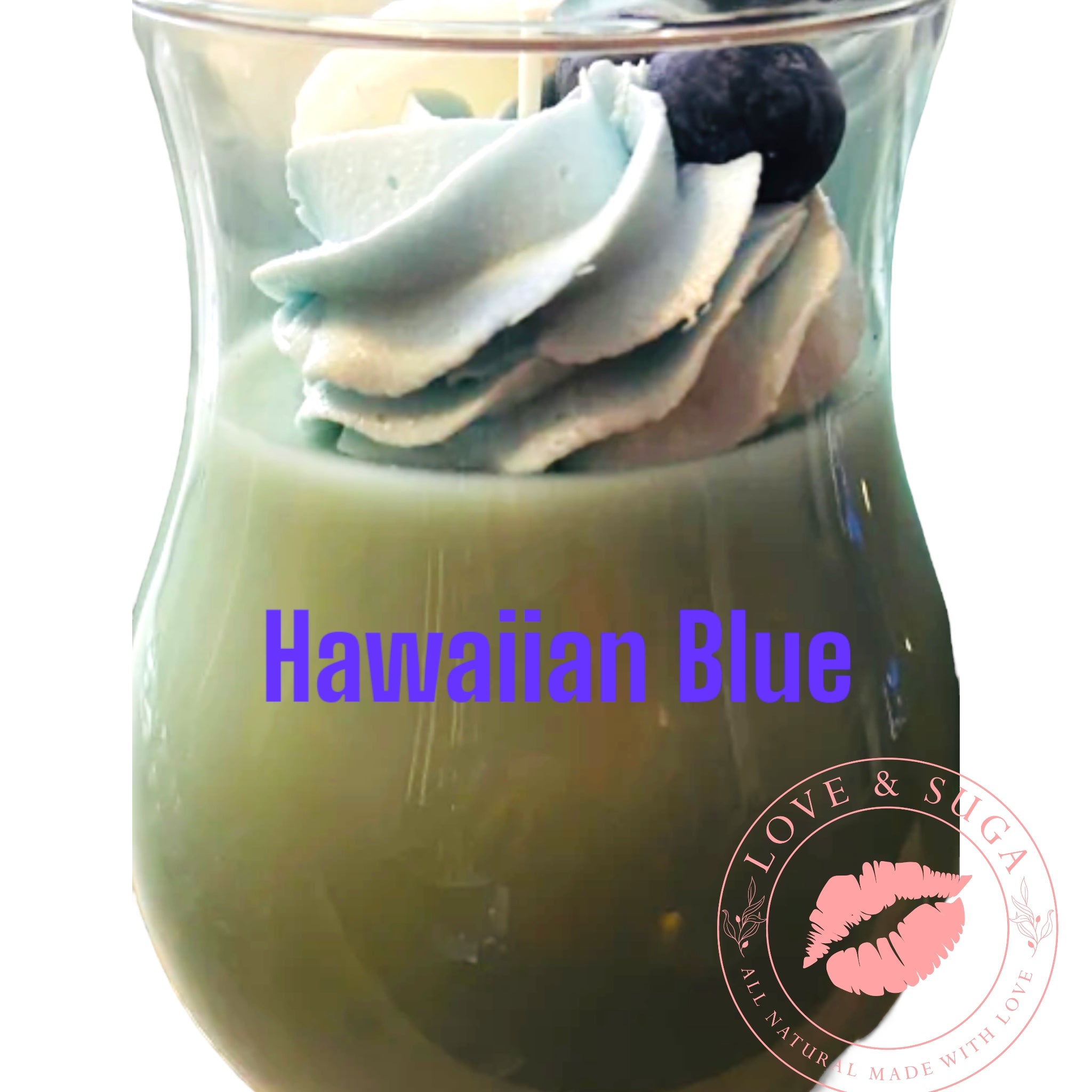 Hawaiian Blue Colada Candle – Love &amp; Suga™️