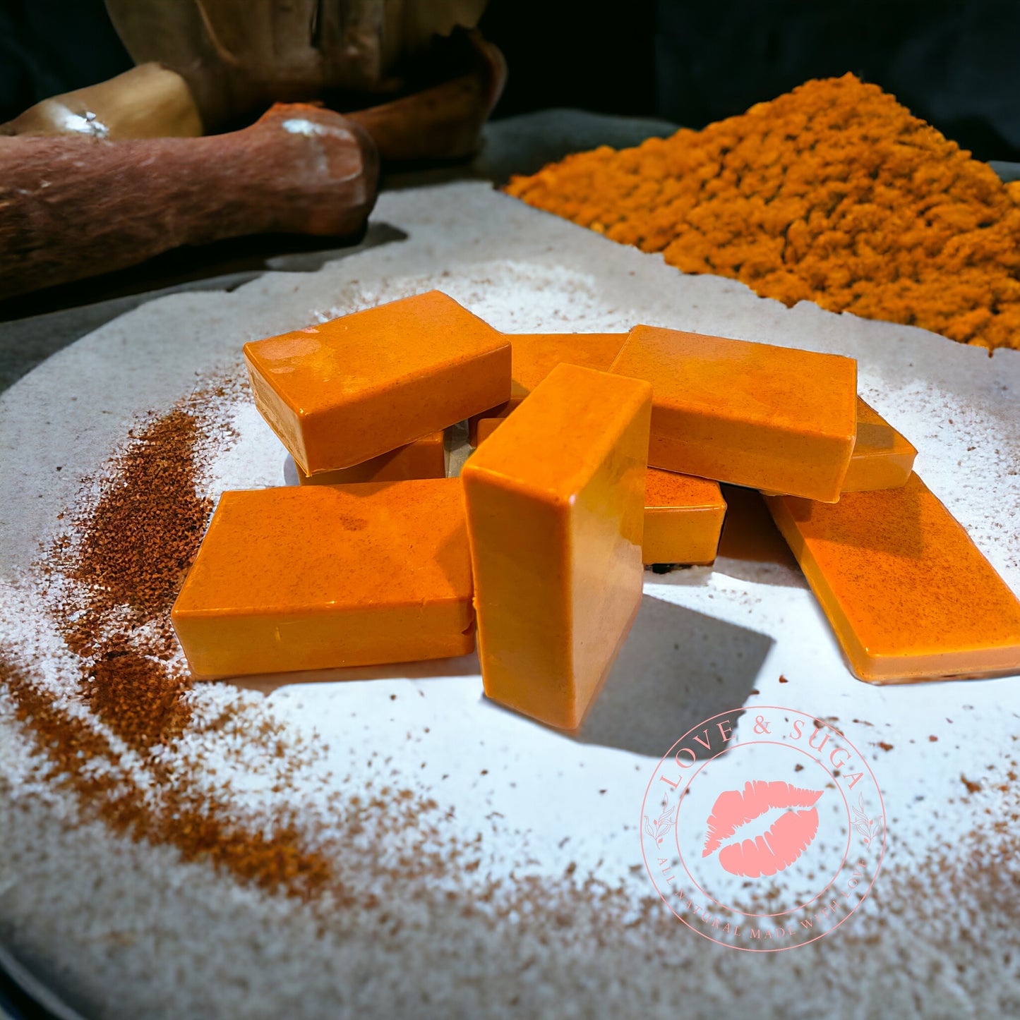 Turmeric & Cocoa Butter Bar Soap (unscented)