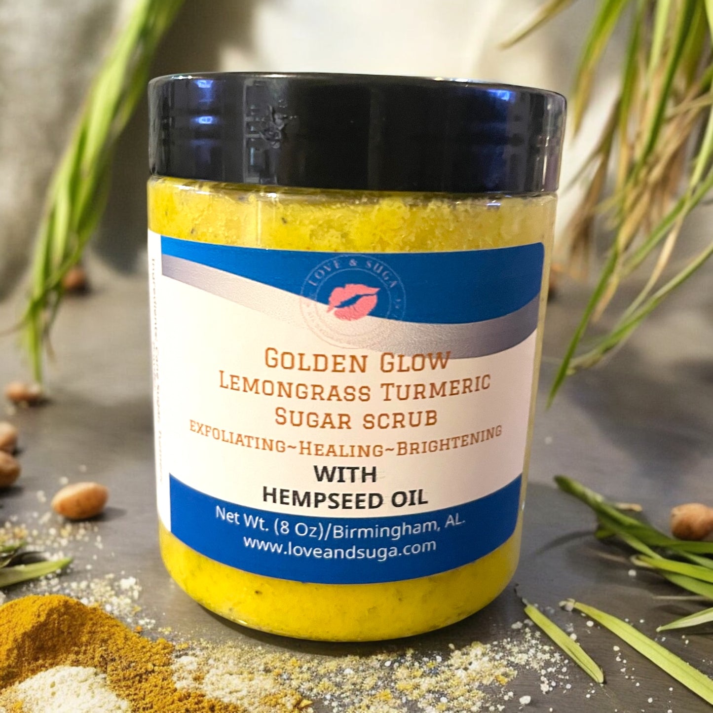 Turmeric Lemongrass Sugar Scrub