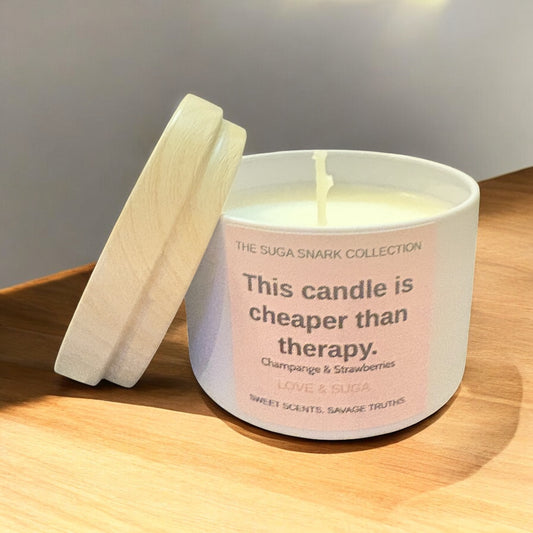 This candle is cheaper than therapy